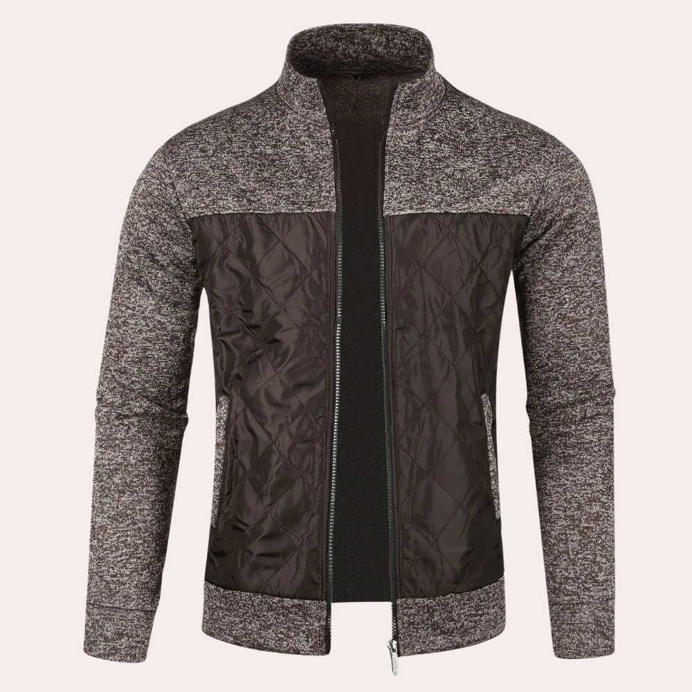 Men's Zip-Up Knit Cardigan - photo 5