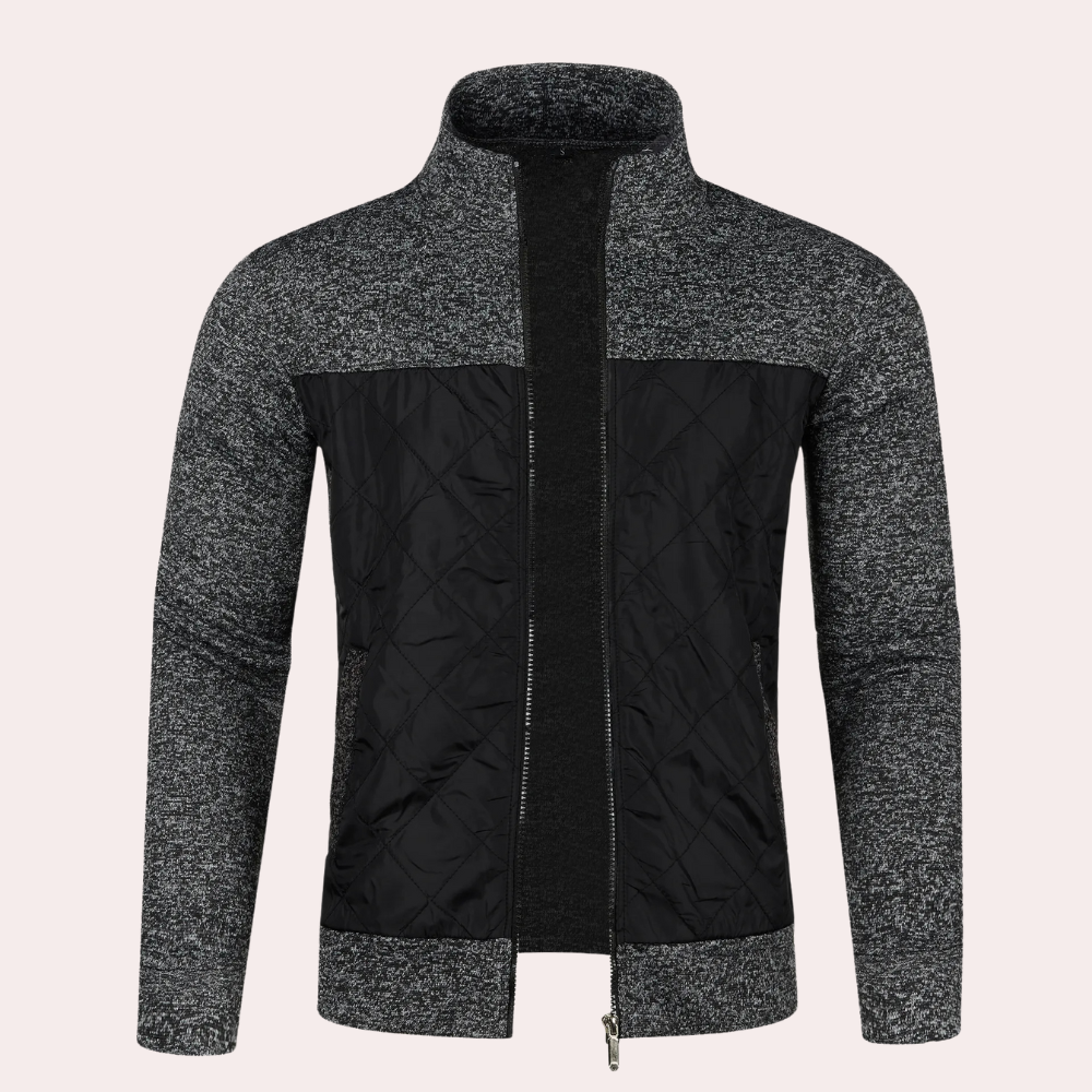 Men's Zip-Up Knit Cardigan - photo 6