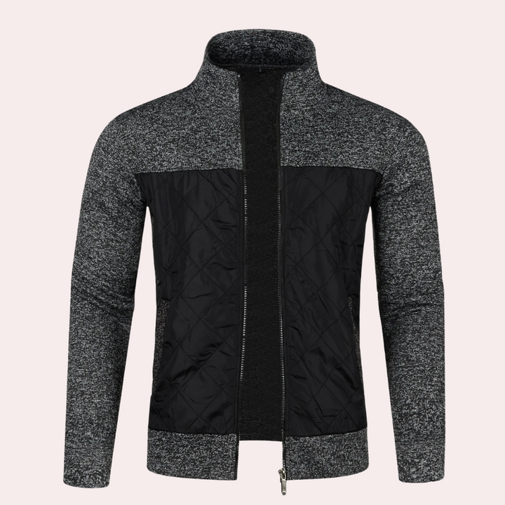 Men's Zip-Up Knit Cardigan - photo 6