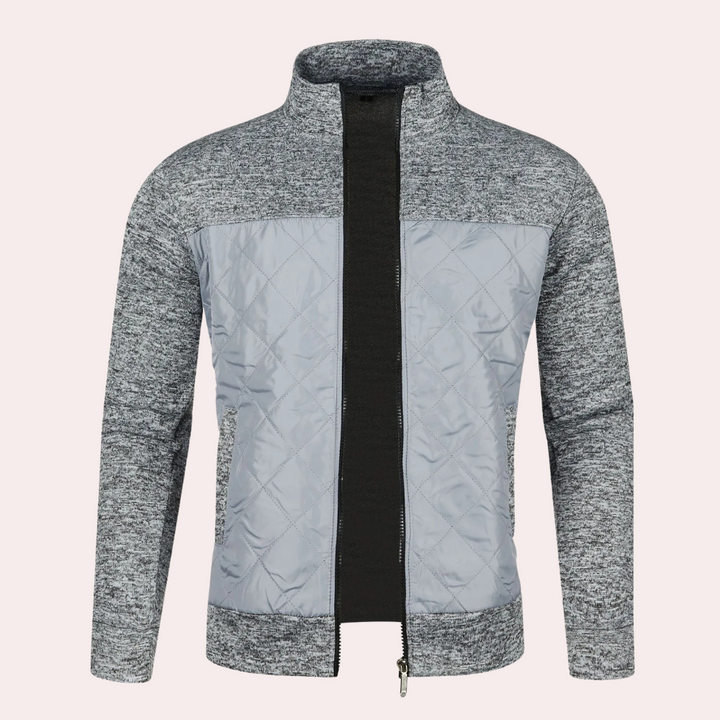 Men's Zip-Up Knit Cardigan - photo 7