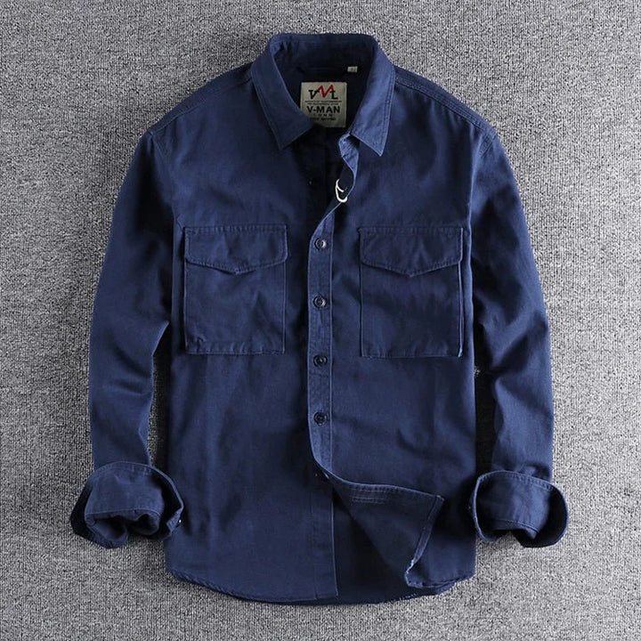 Men's Long Sleeve Pocket Shirt