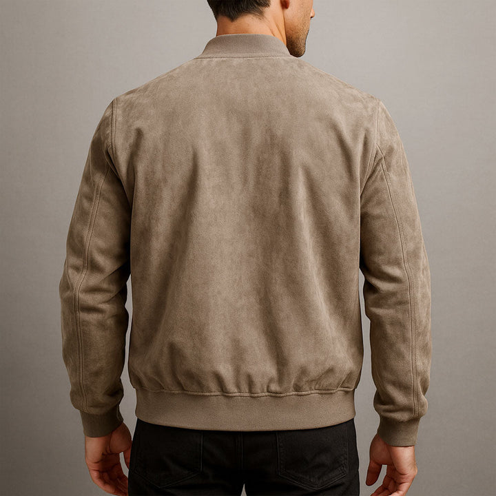 Gareth - Men's Bomber Jacket with Stand Collar