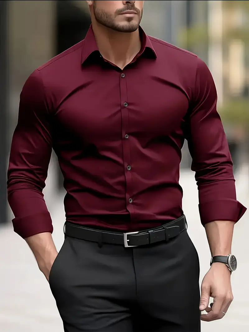 Men's Breathable Non-Iron Shirt with a Button Front – view 3