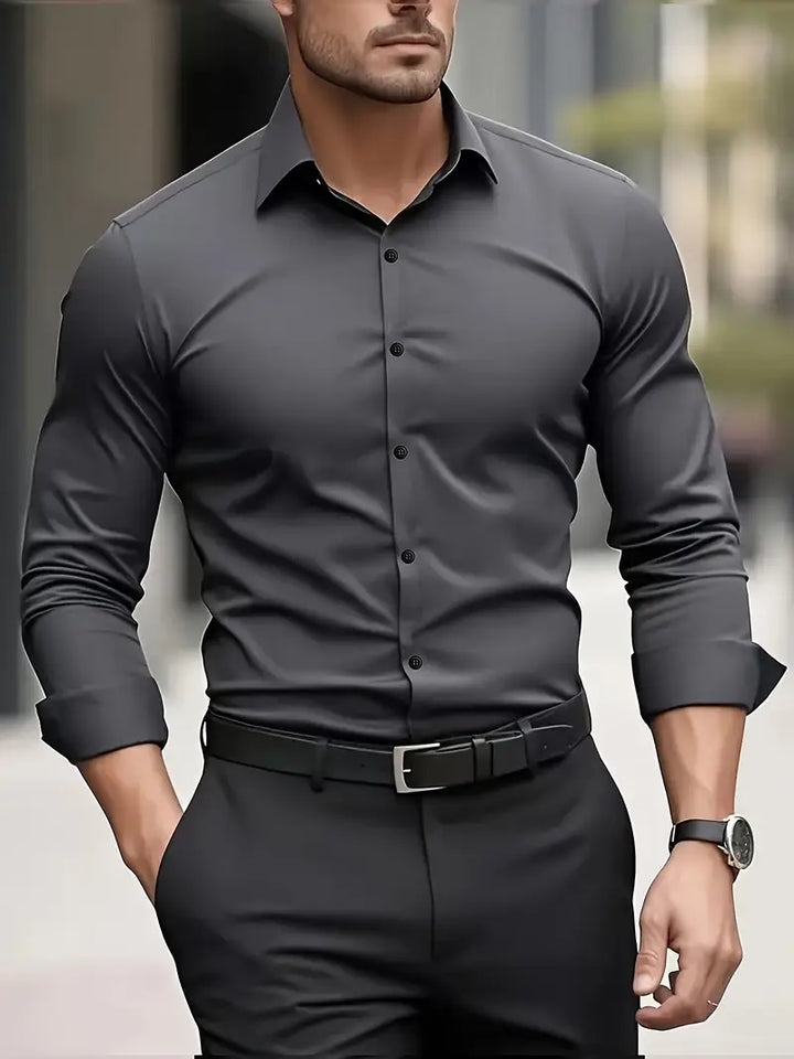 Men's Breathable Non-Iron Shirt with a Button Front – view 6