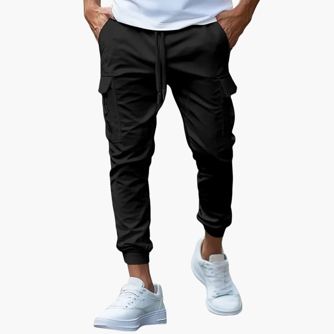 Carl - Men's Cargo Joggers with Elasticated Cuffs
