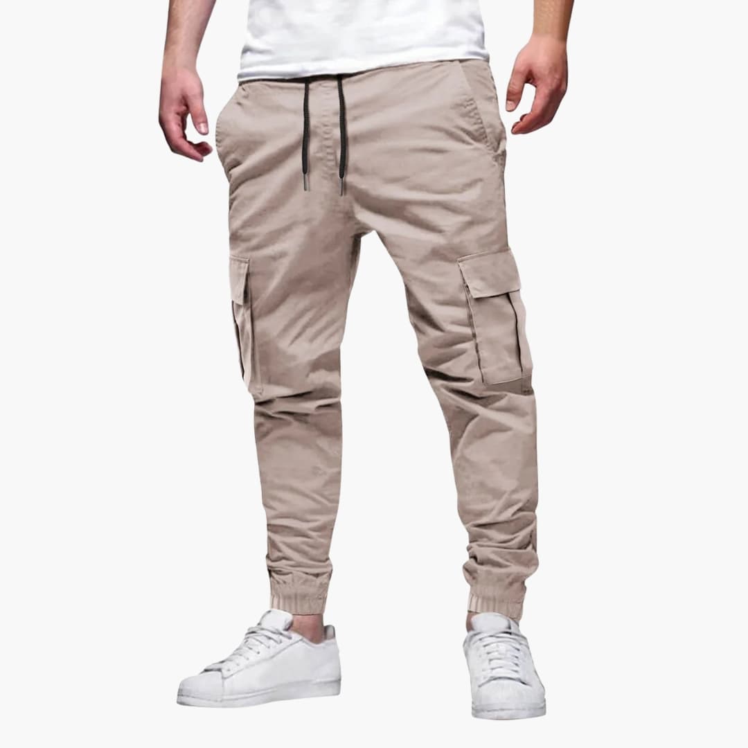 Carl - Men's Cargo Joggers with Elasticated Cuffs