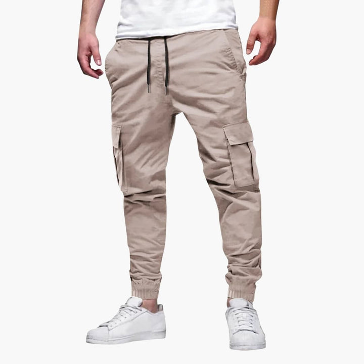 Carl - Men's Cargo Joggers with Elasticated Cuffs