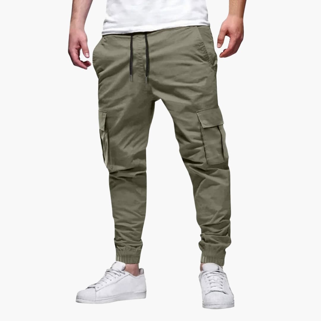 Carl - Men's Cargo Joggers with Elasticated Cuffs