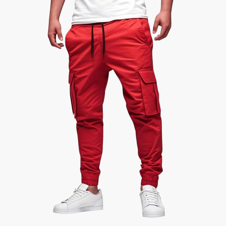 Carl - Men's Cargo Joggers with Elasticated Cuffs