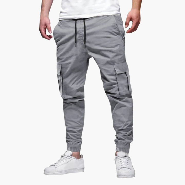 Carl - Men's Cargo Joggers with Elasticated Cuffs