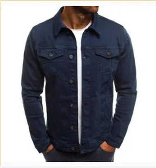 Men’s Chest Pocket Button Front Denim Jacket - photo 2
