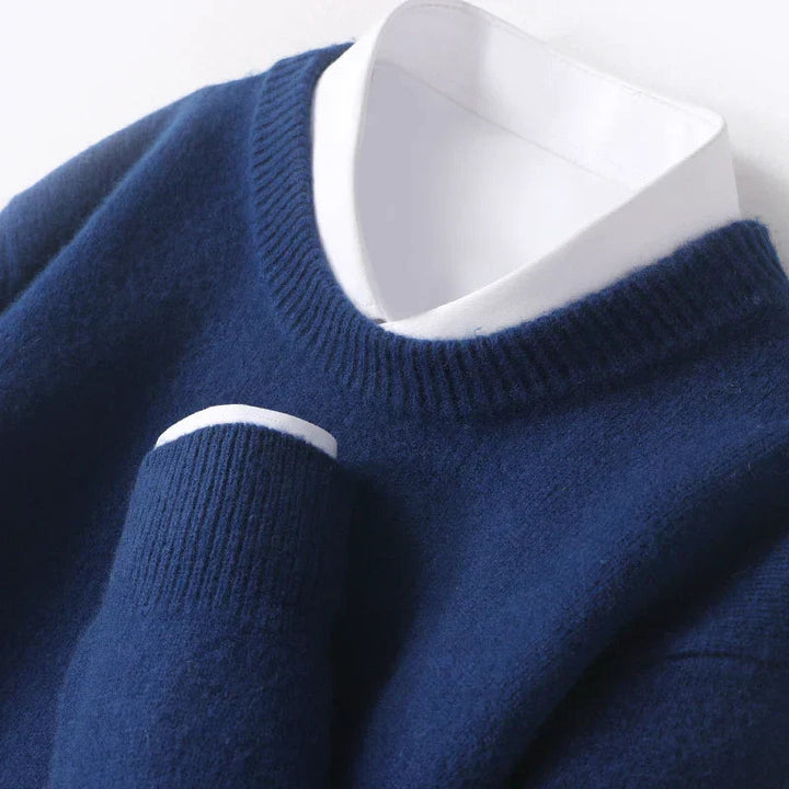 Men's Classic Longline Knitted Jumper for Layering – view 12