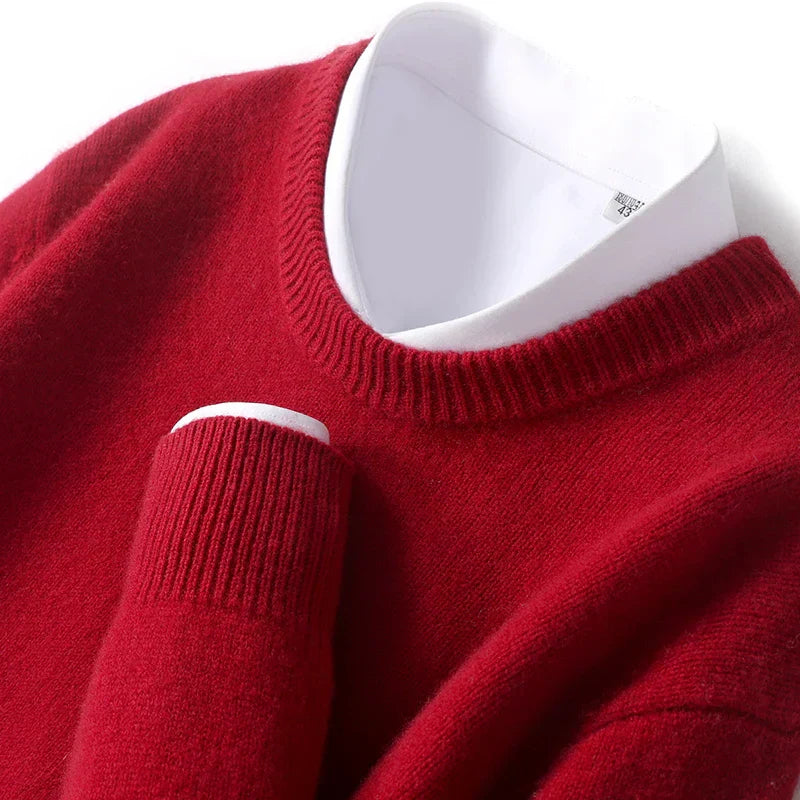Men's Classic Longline Knitted Jumper for Layering – view 14