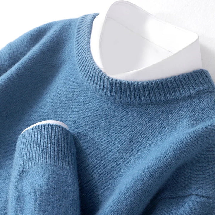Men's Classic Longline Knitted Jumper for Layering – view 7