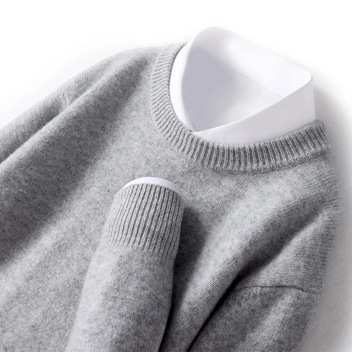 Men's Classic Longline Knitted Jumper for Layering – view 8