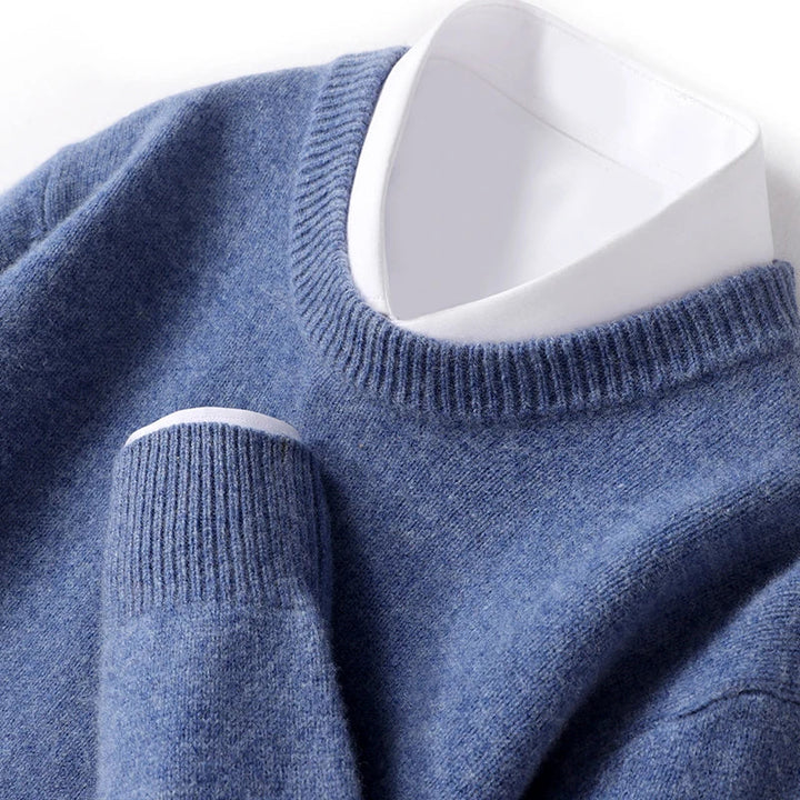 Men's Classic Longline Knitted Jumper for Layering – view 9