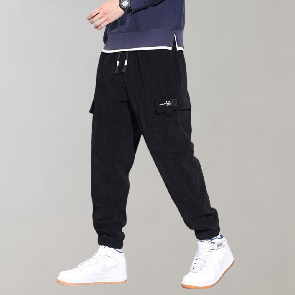 Ben - Men's Corduroy Cargo Trousers Relaxed Fit