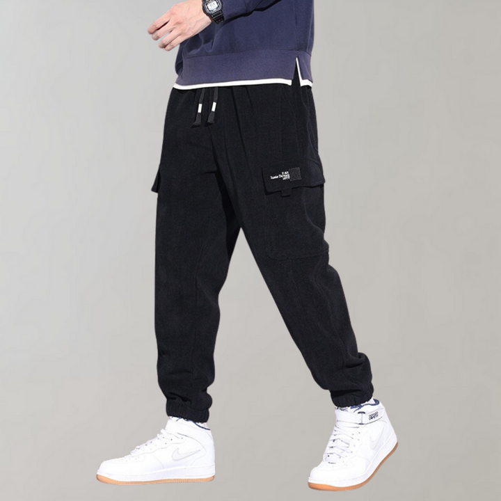 Ben - Men's Corduroy Cargo Trousers Relaxed Fit
