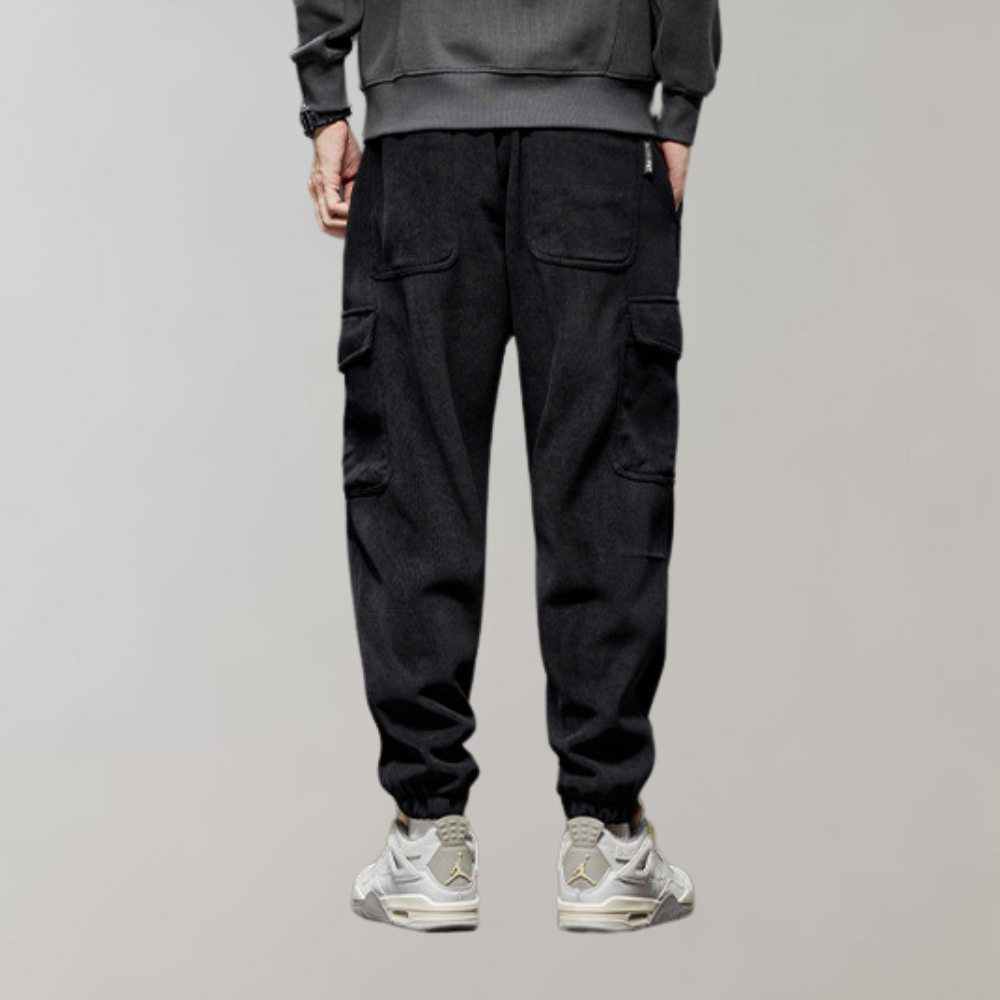 Ben - Men's Corduroy Cargo Trousers Relaxed Fit