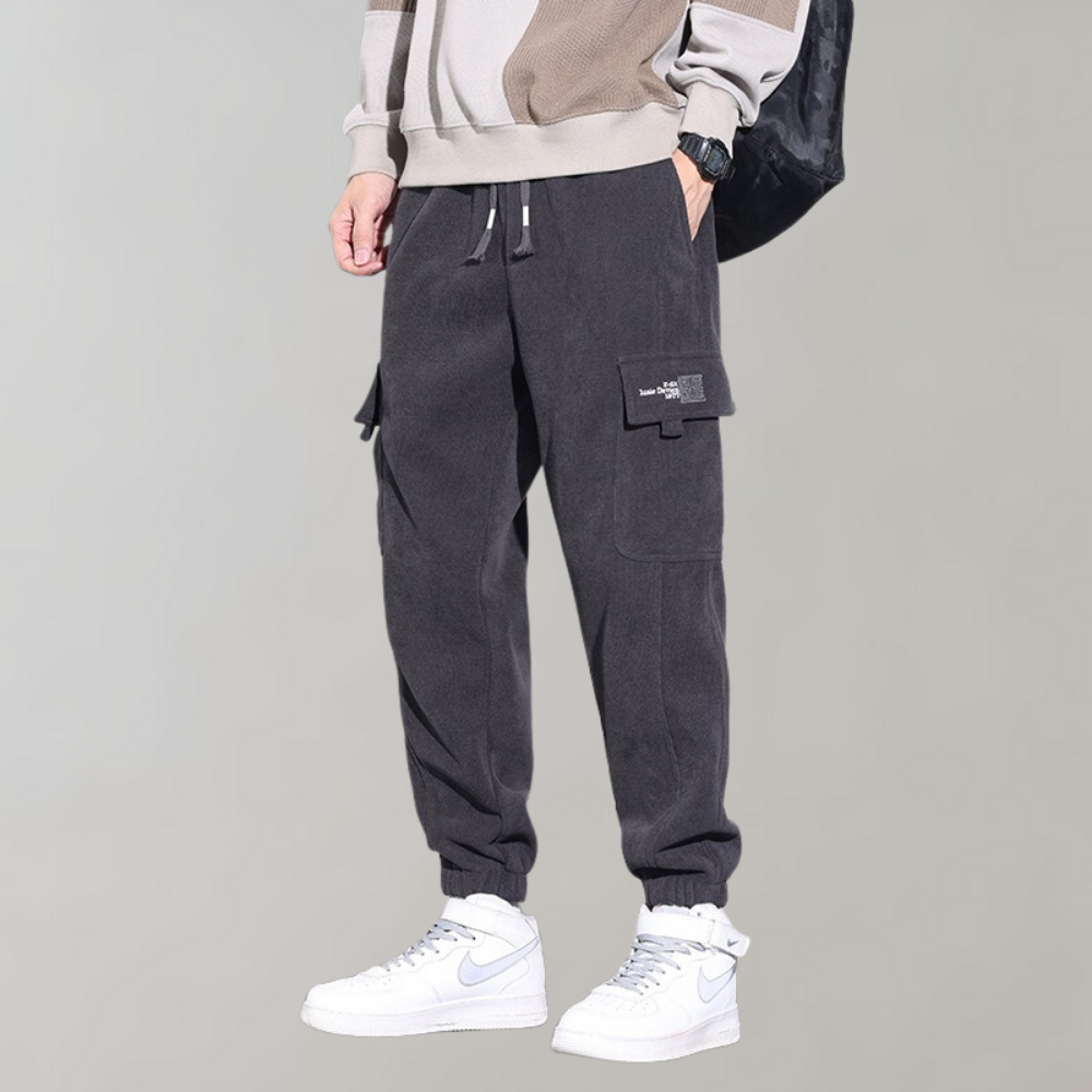Ben - Men's Corduroy Cargo Trousers Relaxed Fit