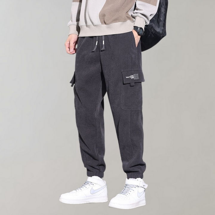 Ben - Men's Corduroy Cargo Trousers Relaxed Fit