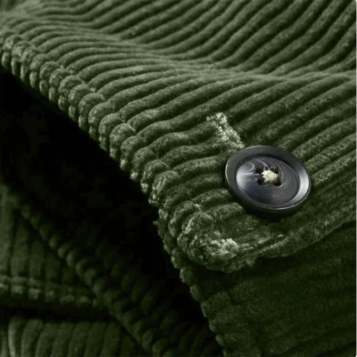 Men's Corduroy Field Jacket with Flap Pockets