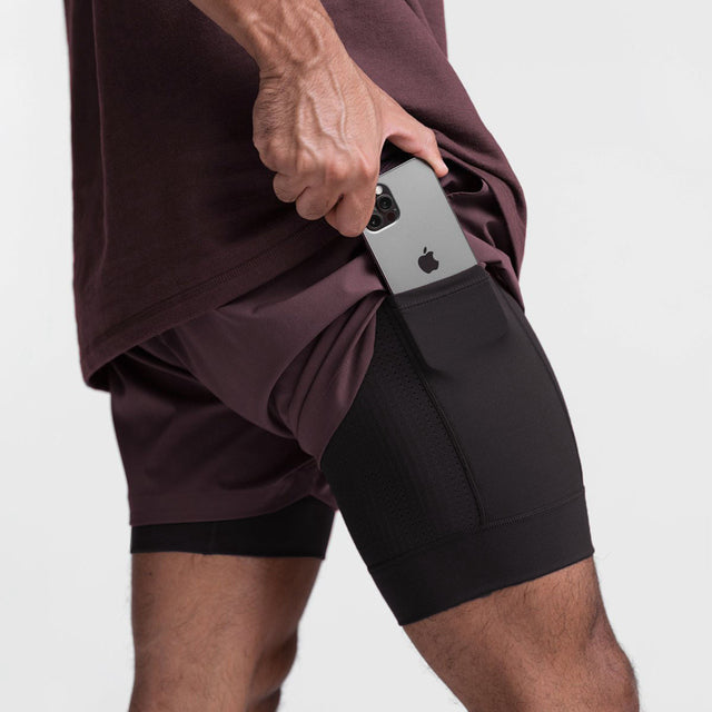 Men's Fitness Shorts with Inner Lining and Thigh Pocket - photo 7