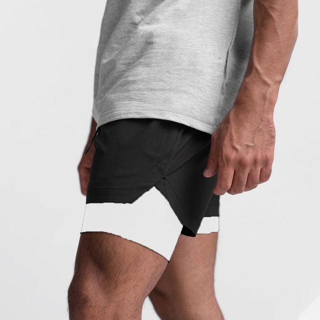 Men's Fitness Shorts with Inner Lining and Thigh Pocket - photo 8