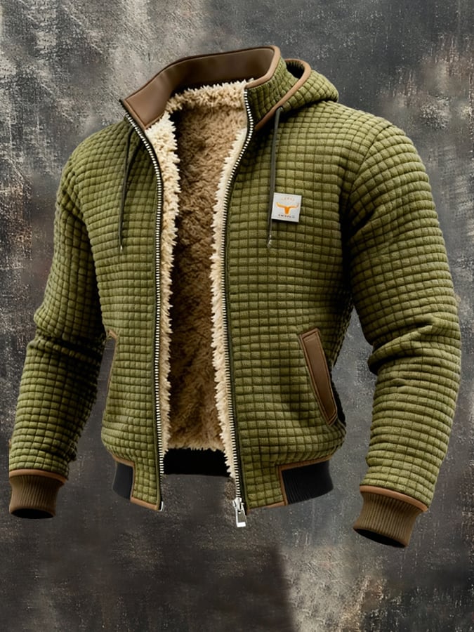 Men's Hooded Zip Jacket with Soft Lining - photo 4