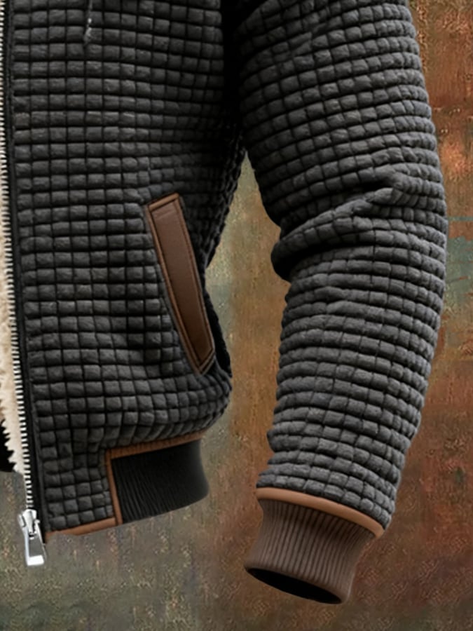 Men's Hooded Zip Jacket with Soft Lining - photo 8