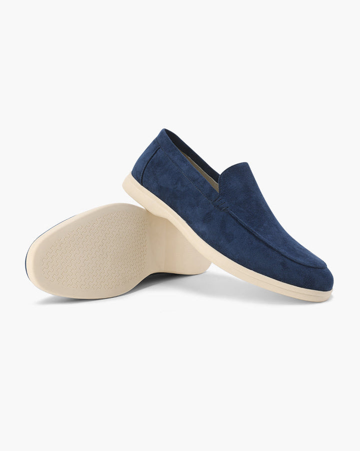 Men's Old Money Suede Loafers - Marine Blue