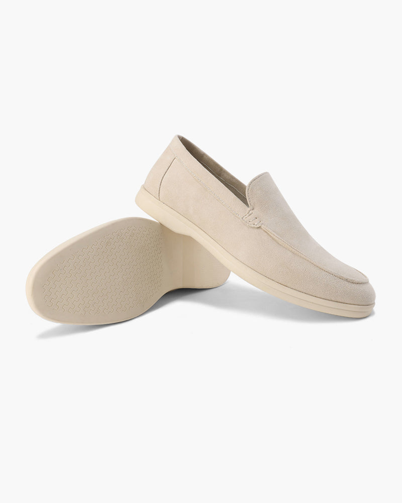 Men's Old Money Suede Loafers - Beige