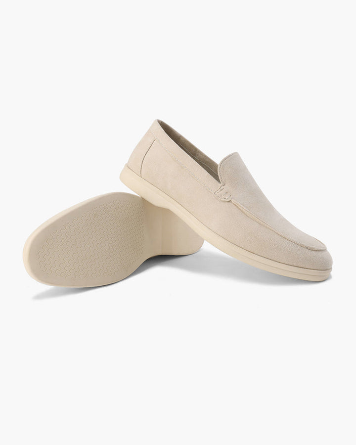 Men's Old Money Suede Loafers - Beige