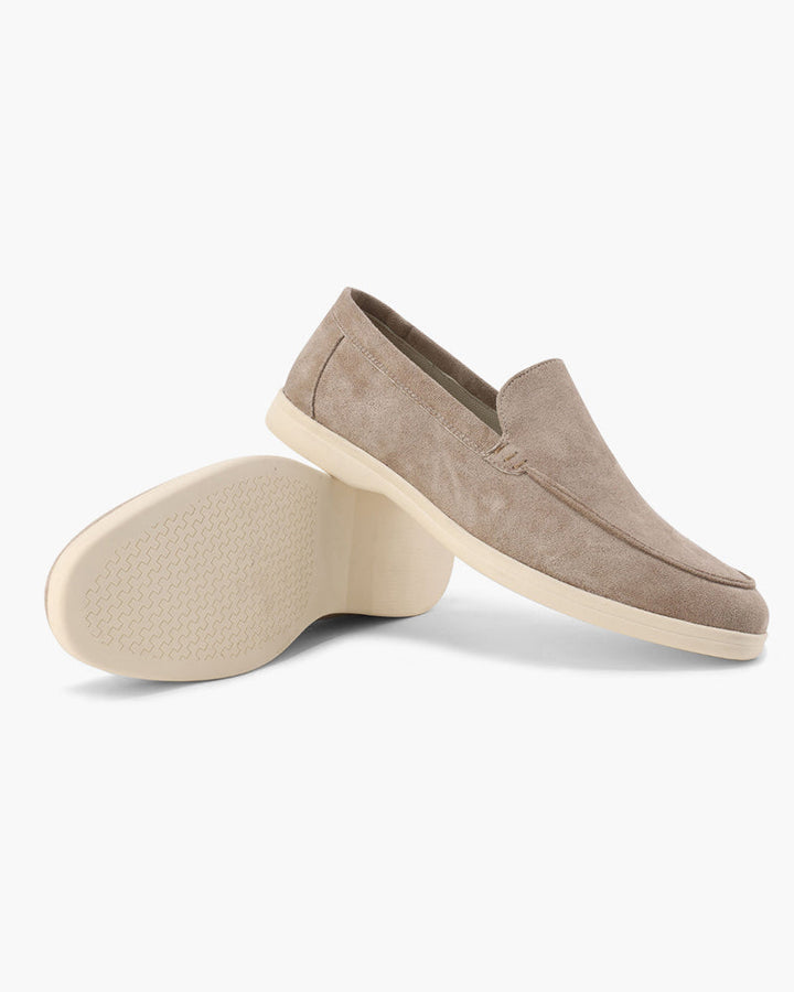 Men's Old Money Suede Loafers - Mocha