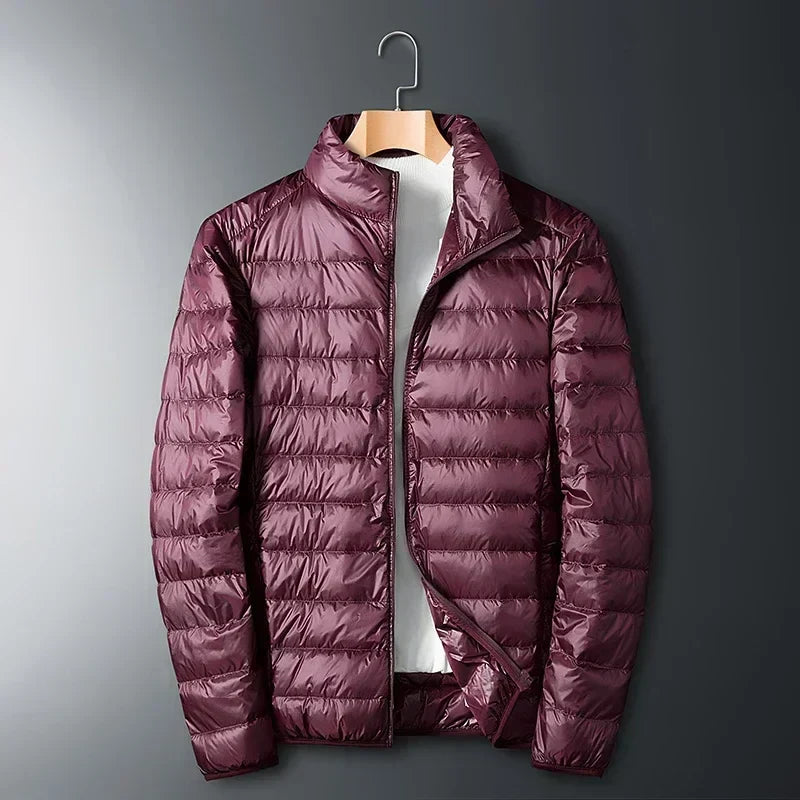 Men's Lightweight Puffer Jacket - Red