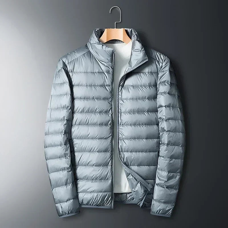 Men's Lightweight Puffer Jacket - Grey