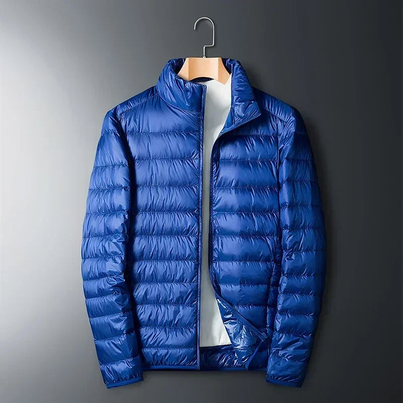 Men's Lightweight Puffer Jacket - Blue