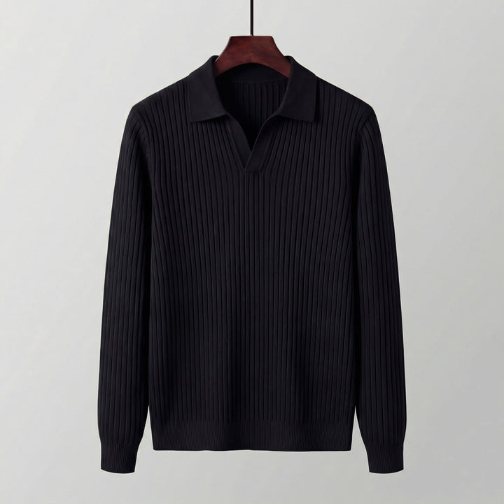 Men's Ribbed Polo Relaxed Fit - photo 2