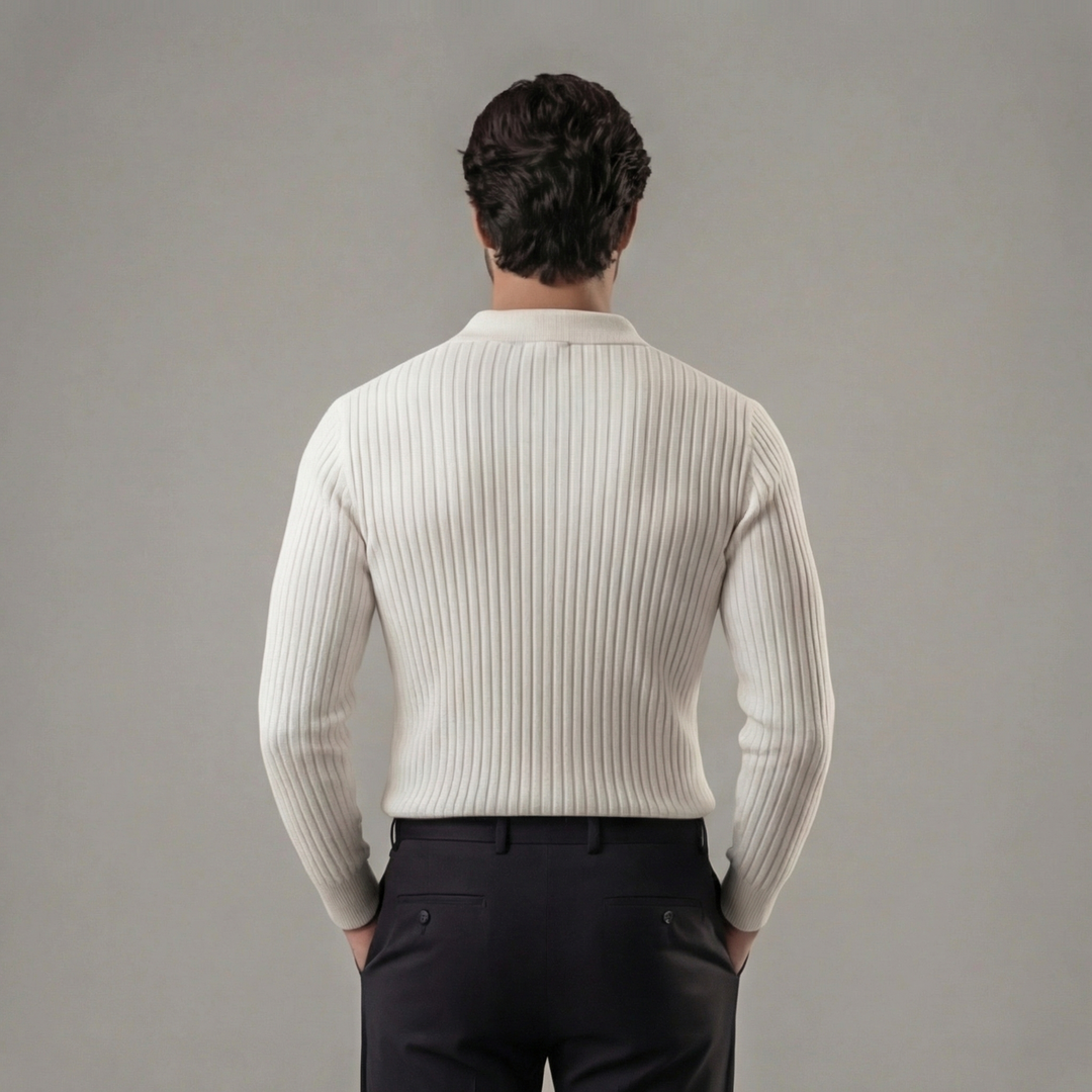 Men's Ribbed Polo Relaxed Fit - photo 9