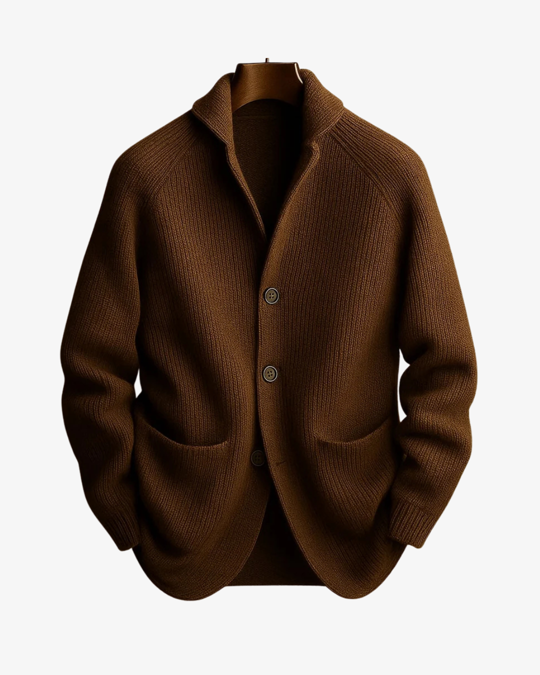 Men's Shawl Collar Button Cardigan with Pockets - photo 3