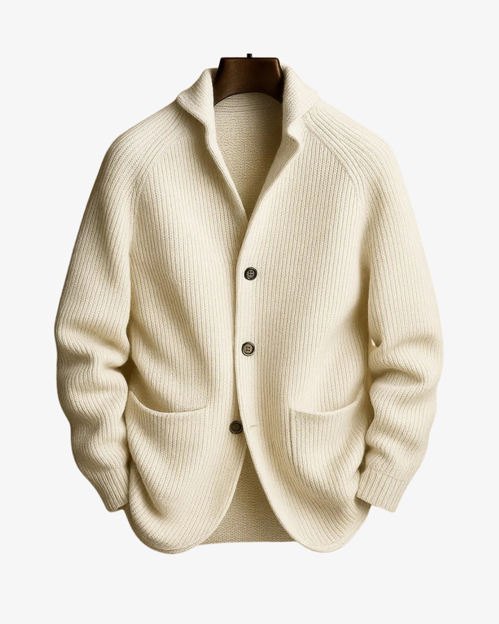 Men's Shawl Collar Button Cardigan with Pockets - photo 4