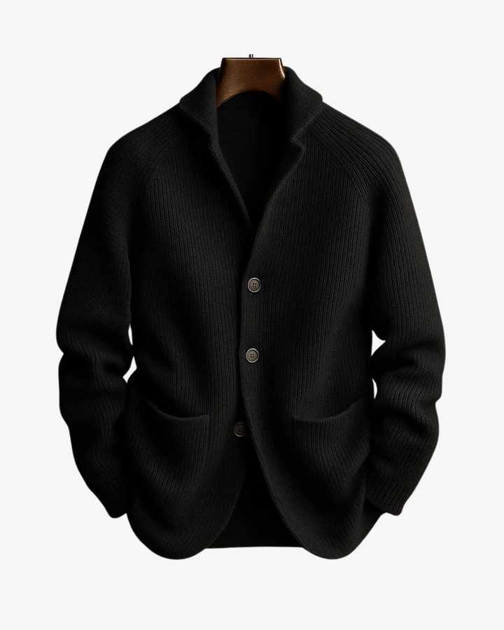 Men's Shawl Collar Button Cardigan with Pockets - photo 5