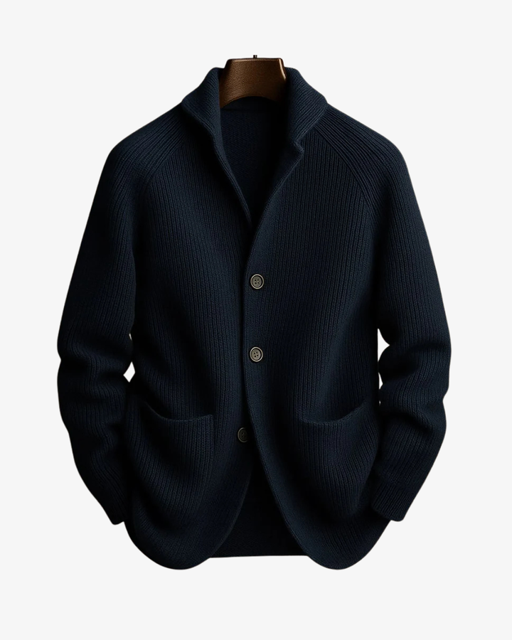 Men's Shawl Collar Button Cardigan with Pockets - photo 6