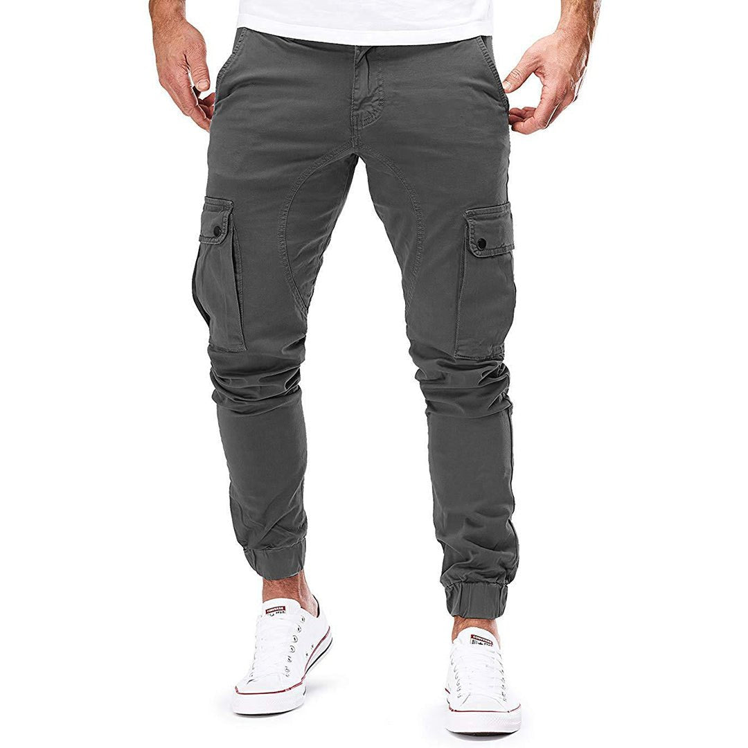 Gordon - Men's Slim Fit Cargo Trousers with Side Pockets