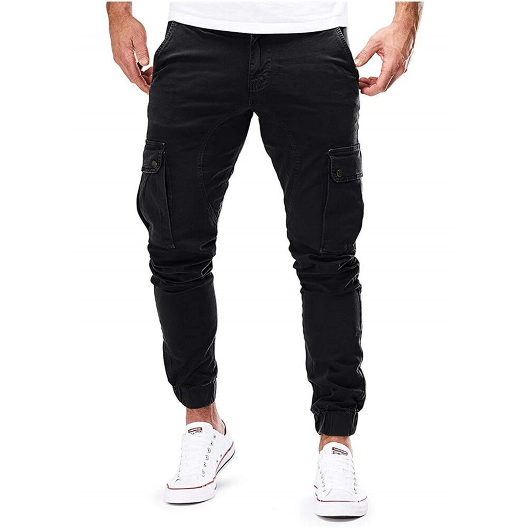 Gordon - Men's Slim Fit Cargo Trousers with Side Pockets