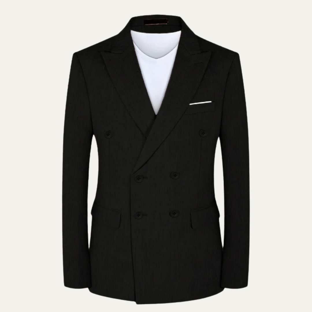Men's Slim Fit Double-Breasted Blazer