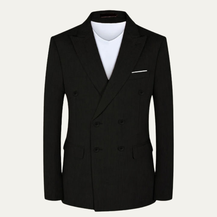 Men's Slim Fit Double-Breasted Blazer