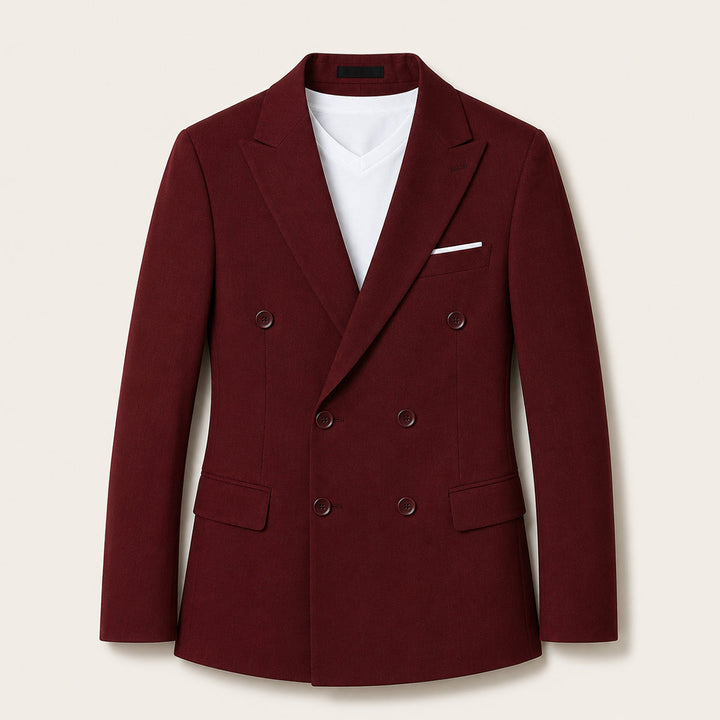 Men's Slim Fit Double-Breasted Blazer