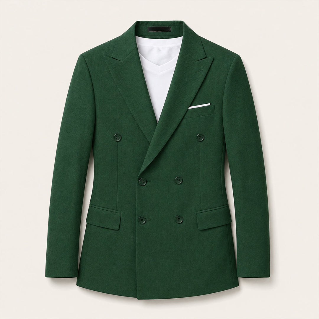 Men's Slim Fit Double-Breasted Blazer
