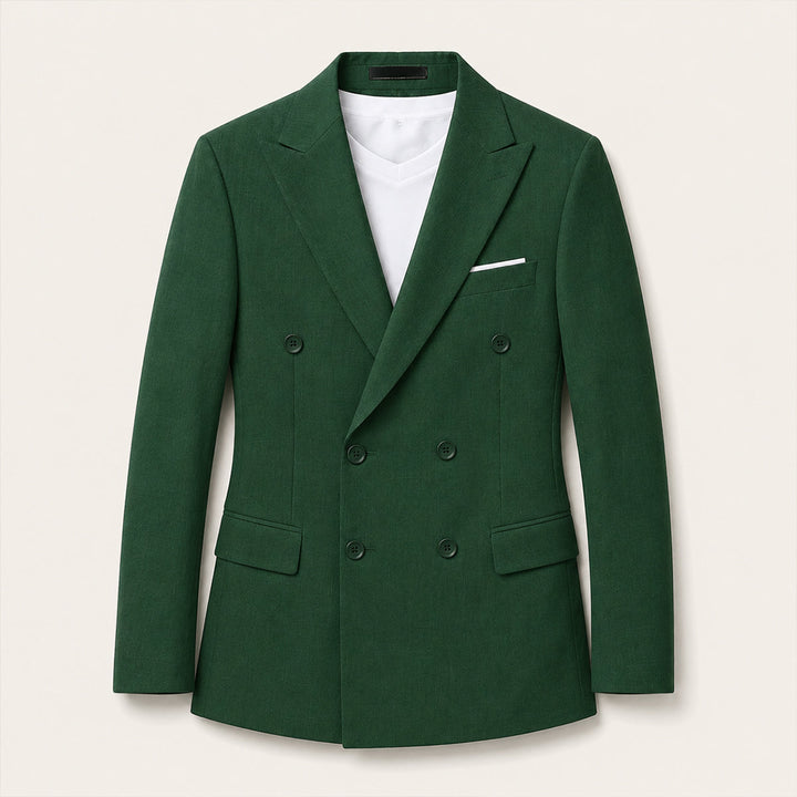 Men's Slim Fit Double-Breasted Blazer